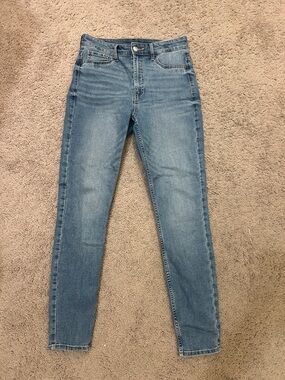 H&M High-Rise Skinny Women’s Jeans - Light Blue Denim